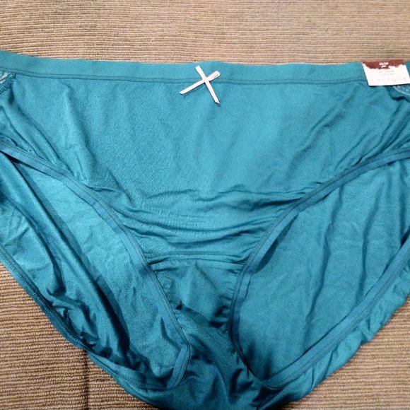 Cacique 26/28 (4X) No-Show Hipster Panty w/ Lace - Picture 1 of 5